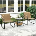 thumbnail image 1 of Costway 3 PCS Patio Furniture Set with Breathable Mesh Fabric and Metal Frame Garden, 1 of 10