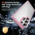 thumbnail image 4 of for Samsung Galaxy S25 Ultra Case Clear, [Wireless Charging][Anti-Yellowing][Military-Grade Protection] Hybrid Clear Back Shockproof Slim Magnetic Phone Case for Samsung Galaxy S25 Ultra,Pink, 4 of 8
