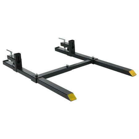 

Clamp-on Pallet Forks Rust-proof High Bearing Capacity with Adjustable Stabilizer Bar 1500 Lb 4000lb