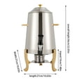 thumbnail image 2 of 13L/3.5 Gallon Hot Beverage Dispenser,Insulated Coffee Chafer Urn Hot Drinks Dispenser with Faucet for Hot Tea Coffee Cold Milk Juice, 2 of 25