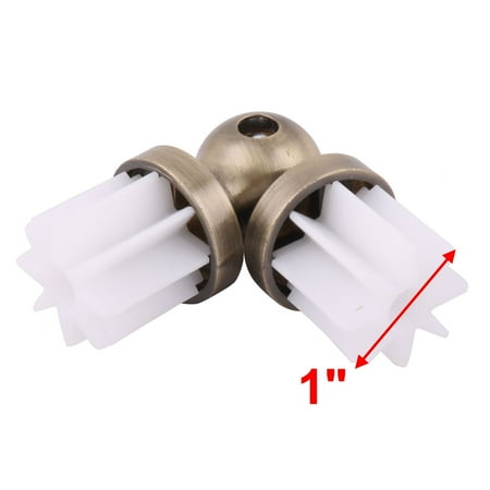 Metal Window Panel Curtain Rod Pole Corner Joint Connector Bracket