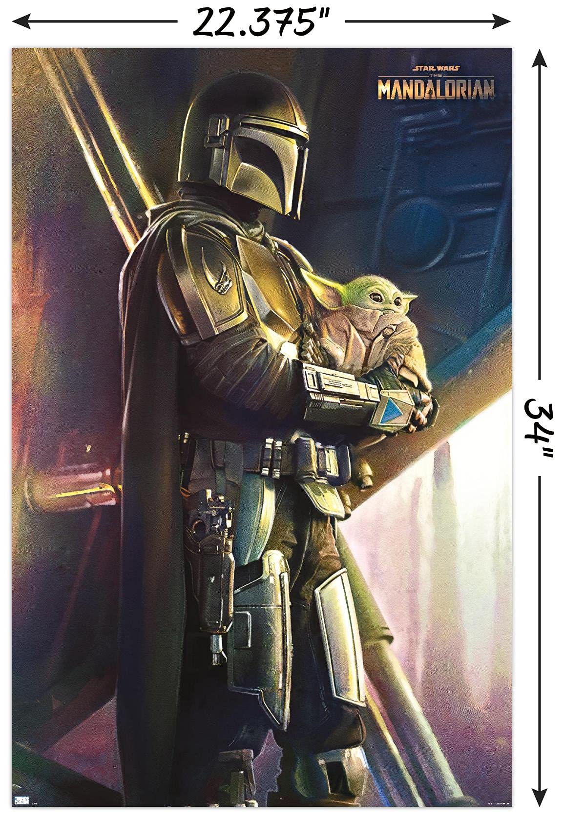 Star Wars: The Mandalorian - Held Wall Poster, 22.375" x 34"