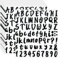 thumbnail image 2 of 1440 Pieces 20 Sheets Self-Adhesive Vinyl Sticker, Alphabet Letter Number Stickers for Mailbox, Door (Black, 1 Inch), 2 of 7