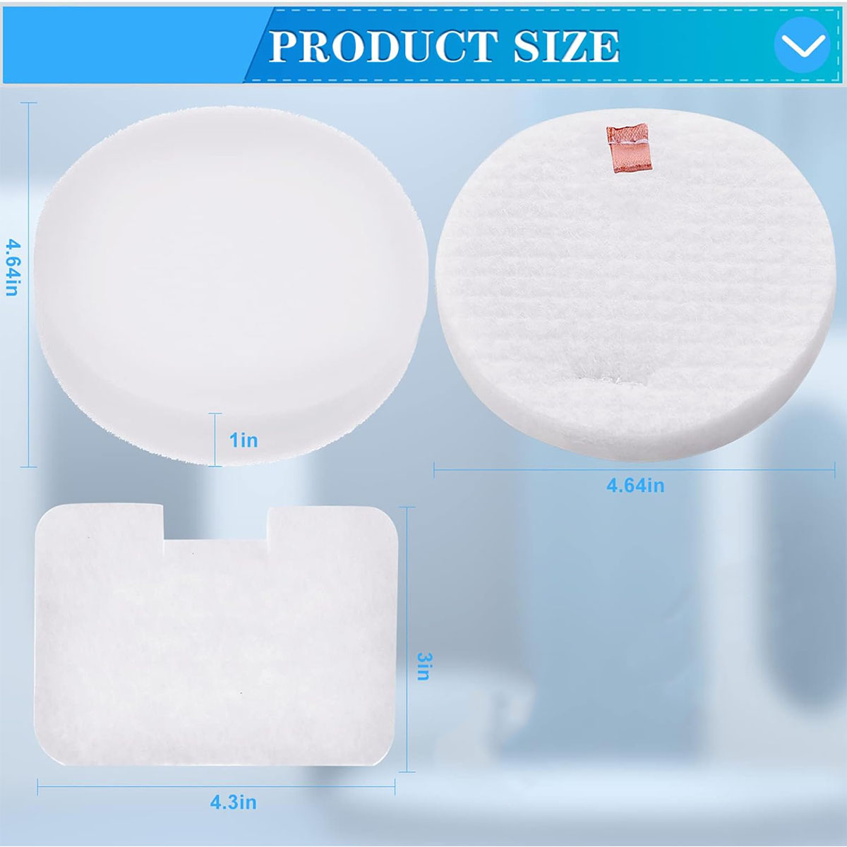 Fette Filter Replacement For Shark Navigator Vacuums - 3-Pack Foam & Felt Filters, Compatible With NV22, NV26, UV400 - View #12