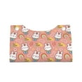 thumbnail image 4 of Lsque Rabbit So Cute Printed Long Tissue Box Cover Holder, Facial Paper Organizer Dispenser,Triangle with Bottom Belt, PVC Leather Decorative Organizer, 4 of 9