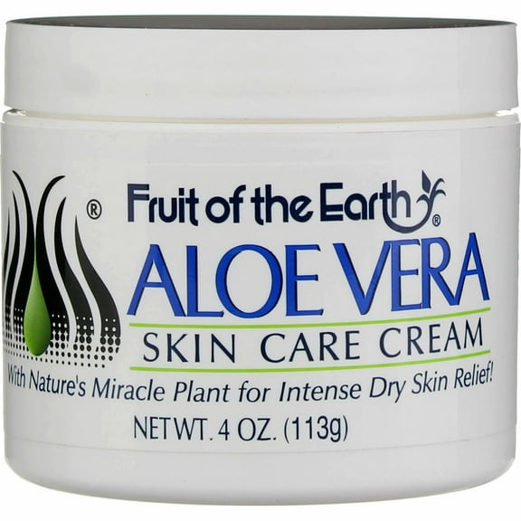 Fruit Of The Earth Aloe Vera Skin Care Cream, 4 oz (6 pack)
