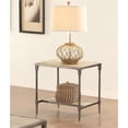thumbnail image 2 of Furniture of America Temara Transitional Metal 1-Shelf End Table in Natural Tone, 2 of 2