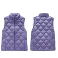 thumbnail image 6 of Busydd Womens Vest Warm Comfortable Solid Color Zipper Puffer Vest Casual Sleeveless Winter Vest for Women with Pockets 2XL, 6 of 9