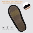 thumbnail image 5 of VANSARTO Women's Fuzzy Memory Foam Slippers with Cozy Curly Fur and Warm Fleece Lining Closed Back Non-Slip House Shoes Lightweight Soft Comfy Indoor Bedroom Slippers, Black, 5 of 6