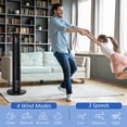 thumbnail image 3 of HOMCOM Black Tower Fan with Remote, 37.75"H, 3 Speeds & 4 Modes, 70° Oscillation, 12H Timer, LED Panel - Ideal for Living Room, Bedroom, Office Cooling, 3 of 7