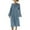 Linen Dress Women-A10 Blue, variant on Mifsaly Vacation Dresses for Women Linen Dress Maxi Long Sleeve Bow-Tie Elegant Beach Dress Lightweight Spring Summer Outfits with Pockets 2026 XXXL