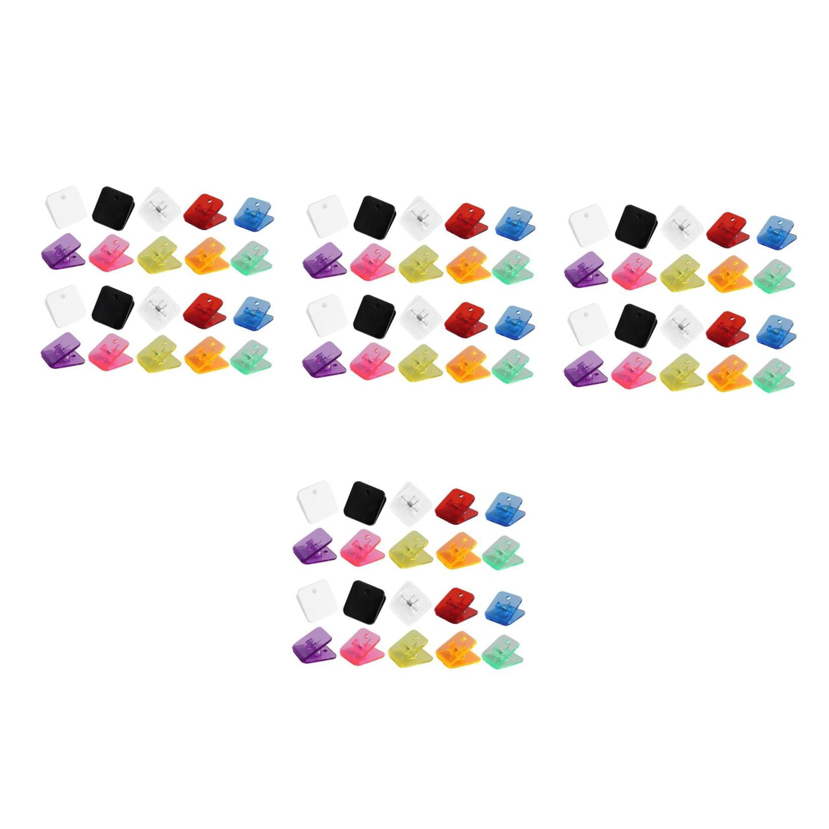 OUNONA 80 pcs  Cute Paper Clips Reusable File Clamps Reusable Photo Clamps Medium Binder Clips Small Paper Clips Binder Clips Large Office Supplies For Women