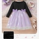 thumbnail image 4 of Vestido de cuello redondo y manga larga para niñas Vestido de cuello redondo y manga larga para niñas Falda de malla elegante Vestido de princesa elegante para niñas pequeñas Vestido de poliéster para, 4 of 8