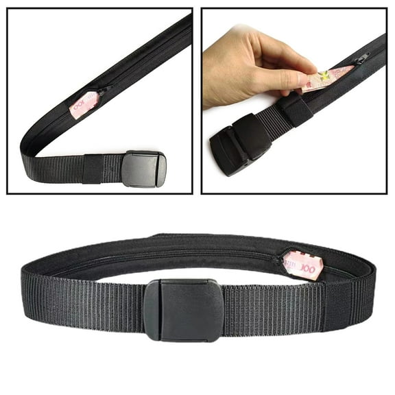 Stebcece Travel Security Money Belt for Men Secret Hidden Cash Diversion Safe Anti-theft