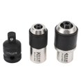 thumbnail image 1 of 3-Piece 3/8 Tap Socket Set with 6-1/4" and 1/4-1/2" Adjustable Jaws, Extractor Tool with Adapter, 1 of 4
