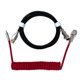 thumbnail image 3 of Cable de aviador para teclado, 2 uds., cable de bobina de aviación USB tipo C (rojo + negro), 3 of 6