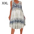 thumbnail image 3 of Jumpingount Vestido Estampado Chaleco Camiseta Vestido Corto Sin Mangas Mujer Chaleco Camiseta Vestido Corto Ropa De Verano Vestidos Beige XXL, 3 of 5