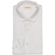 Tintoria Mattei 954 Men's White Casual Cotton Button Down Shirt Button-Down - 38-15 (S)
