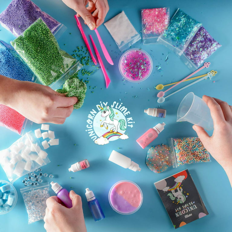 Slime Making Kit DIY Set 18-Piece Galaxy Non Toxic Borax Free Glitter Dye  Sequin