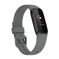 thumbnail image 4 of Bracelet de Montre Intelligente de Remplacement en Silicone Sport Résistant à la Transpiration et à l'Eau Compatible avec Fitbit Luxe Gris, 4 of 7