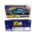 thumbnail image 3 of 1993 Chevrolet Caprice Lowrider Blue Metallic with Graphics "Get Low" Series 1/24 Diecast Model Car by Motormax, 3 of 3