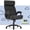 Black, variant on Serta Comfort Executive Big & Tall Office Chair, Ergonomic High-Back Computer Chair, Bonded Leather, Cognac
