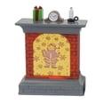 thumbnail image 2 of Ilumina navideña Chimenea navideña con accesorios fotográficos luminosos Chimenea luminosa navideña para el hogar del dormitorio de Papa Noel Macarena Figura de chimenea, 2 of 8