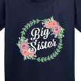 thumbnail image 4 of Inktastic Big Sister with Flower Circle Youth T-Shirt, 4 of 5