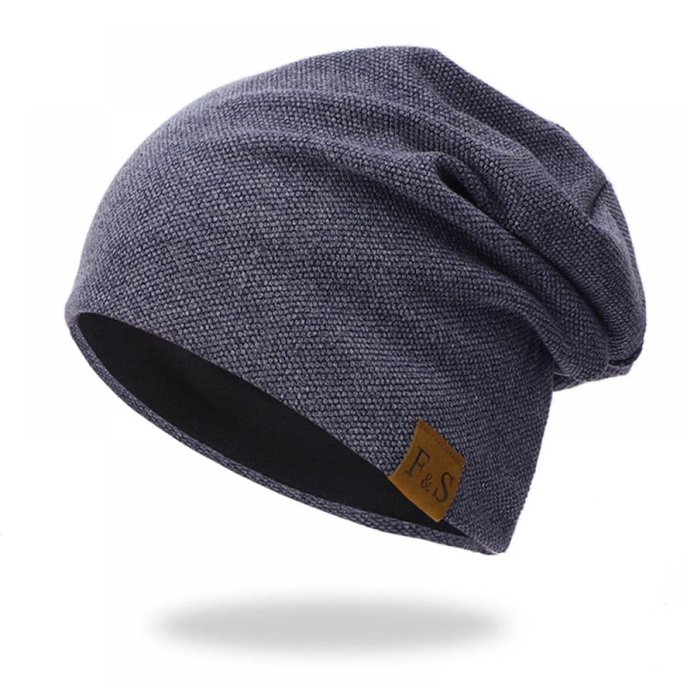 Hot Sale New Men Knit Beanie Slouchy Skull Cap Hat With Ring Fashoin Hip-Hop Hat 
