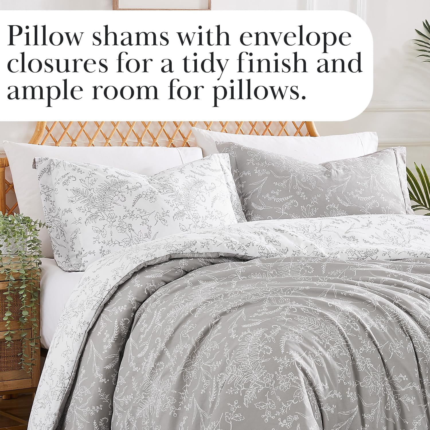 Winter Brush Print Ultra-Soft & Supreme Quality Reversible Comforter Set