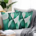 thumbnail image 3 of Outdoor Pillow Cover Green White Set of 2 Waterproof Throw Pillowcases Gradient Art Decorative Patio Furniture Pillows for Couch Garden Indoor & Outdoor Use, 3 of 9