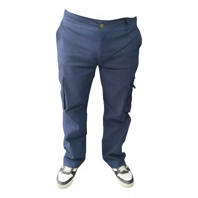Pantalón Recto Para Caballero Con Bolsas Laterales Cargo