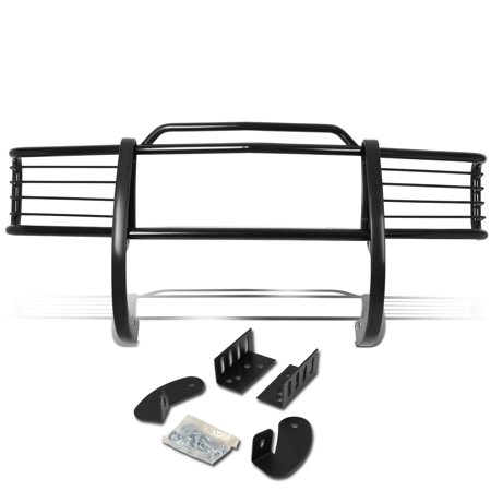 Suburban Grill Guard For 1988 to 1999 Chevy / GMC C / K C10 Suburban / Tahoe / Yukon Front Bumper 1 -Piece Brush Grille Guard (Black) 89 90 91 92 93 94 ()