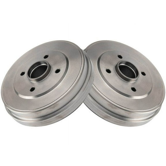 Rear Brake Drum Set 2 Piece - Compatible with 2014 - 2019 Nissan Versa Note 2015 2016 2017 2018