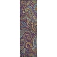 thumbnail image 2 of Addison Rugs Mayfield Washable Transitional Paisley Purple Runner Rug, 2'3" x 7'6", 2 of 5