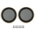 thumbnail image 1 of Cubierta de altavoz Ormromra 2 uds malla metálica protectora 5 pulgadas dorado negro, 1 of 8