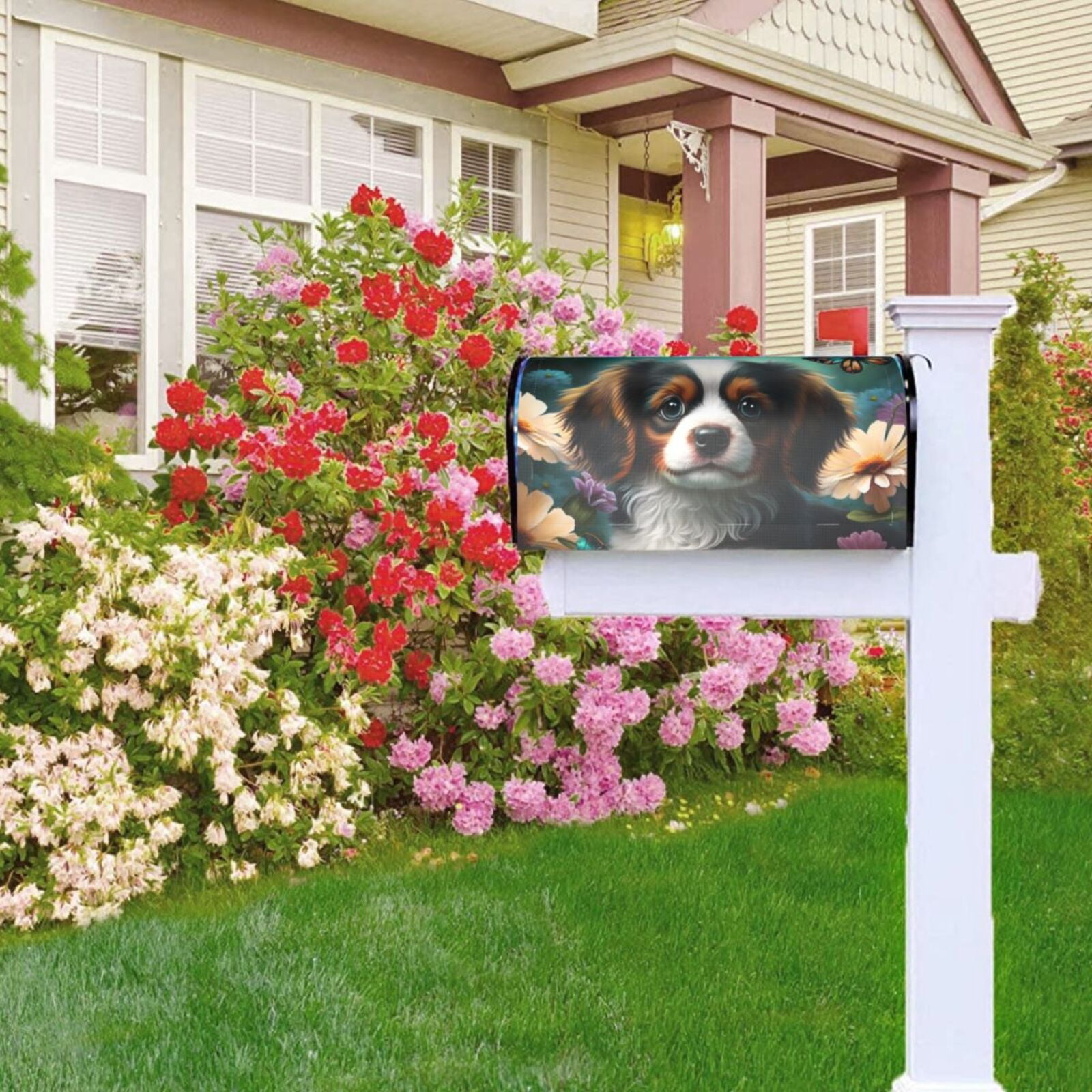 Kdxio Magnetic Mailbox Cover 21x18 in Mailbox Cover Outdoor Decoration Holiday Mailbox Covers for Home Garden Yard-21x18 in