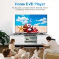 thumbnail image 4 of HD-229 Home DVD Player DVD CD Disc Player Digital Multimedia Player U Disk Playback HD AV Output with Remote Control, 4 of 4