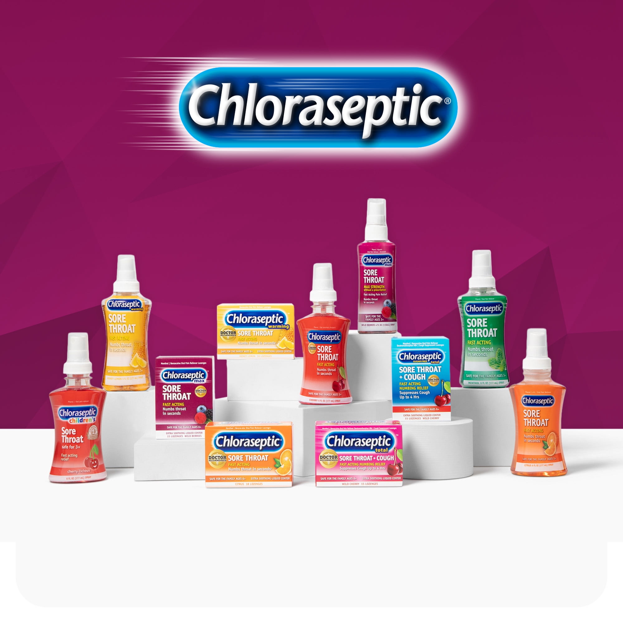 Chloraseptic Max Strength Sore Throat Spray, Wild Berries Flavor Throat Remedy, 4 fl oz