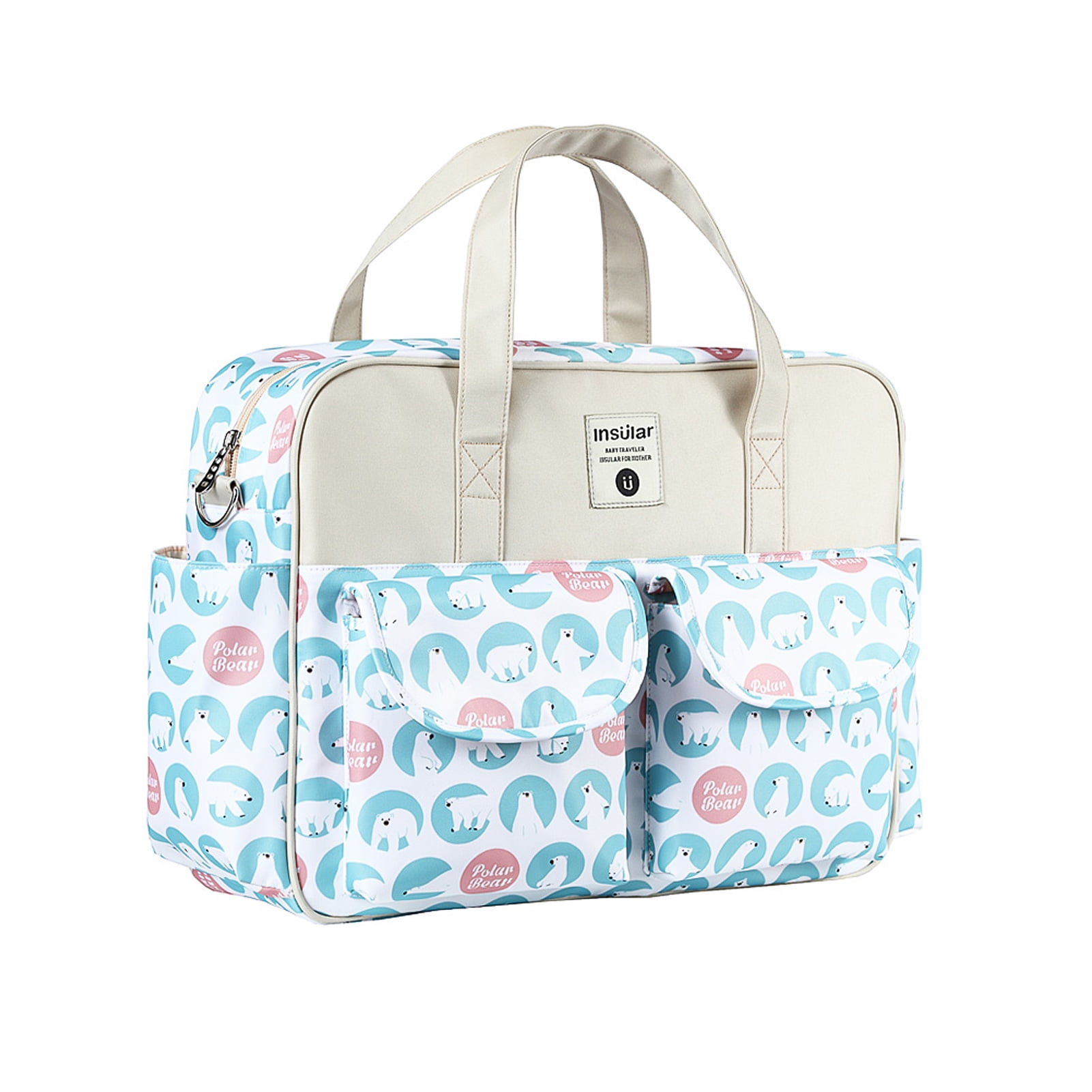 Mummy Maternity Baby Nappy Changing Overnight Weekend Bag Blue 