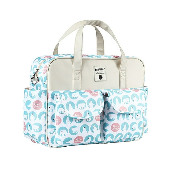 Bolsa para pañales Bolsa de pañales portátil insular Bolsa de viaje Bolsa de momia para suplementos de necesidades para bebés recién nacidos insular Bolsa para pañales