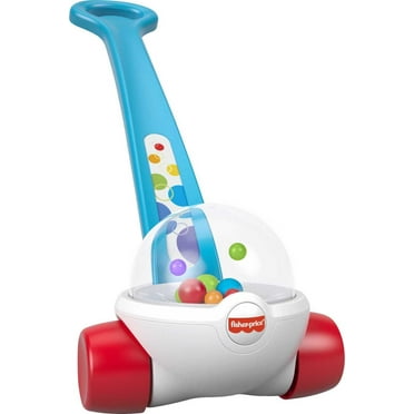 Fisher-Price Corn Popper Baby and Toddler Toy, Push Toy for 1 Year Old and Up, 2 pieces, Blue