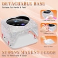 thumbnail image 6 of Rechargeable UV LED Nail Lamp,72W Cordless UV Light for Nails with Removable Bottom,Professional Curing Lamp for Gel Nails with 30 Beads,5 Timer Setting Nail Light and LED Touch Screen Gel Nail Dryer, 6 of 6