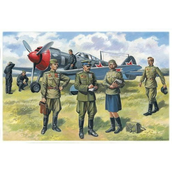 ICM Models Soviet Pilots and Ground Personnel 1943-1945 Building Kit