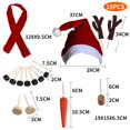 thumbnail image 3 of Kit de disfraz de muñeco de nieve para exteriores, gorro, bufanda, nariz de zanahoria, juguete de actividad, regalo - B B, 3 of 8