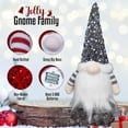 thumbnail image 5 of gnomos navideños de peluche con luz, gnomos de Papá Noel suecos hechos a mano de 12 pulgadas, sombrero de lentejuelas de peluche, decoración navideña para la noche, decoraciones navideñas de elfo, reg, 5 of 5