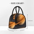 thumbnail image 2 of Balery Solar System Paper Art Bolsa de Almuerzo para Mujeres, Caja de Almuerzo, Bolsa de Almuerzo Pequeña Impermeable, Tote de Almuerzo Reutilizable con Gran Capacidad, 2 of 6