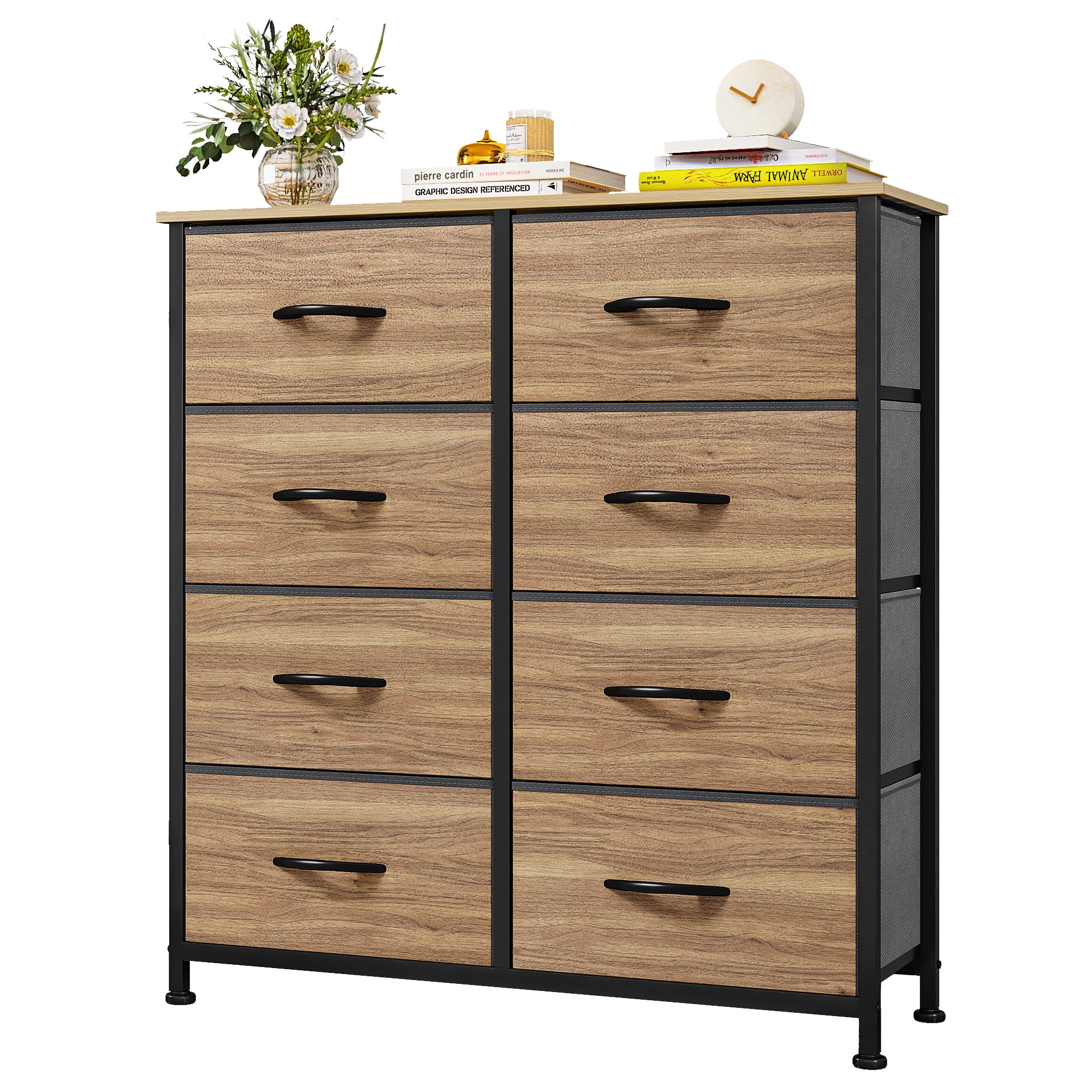 Uforic 8-Drawer Fabric Dresser for Adults, Chest of Drawers Storage Organizer for
