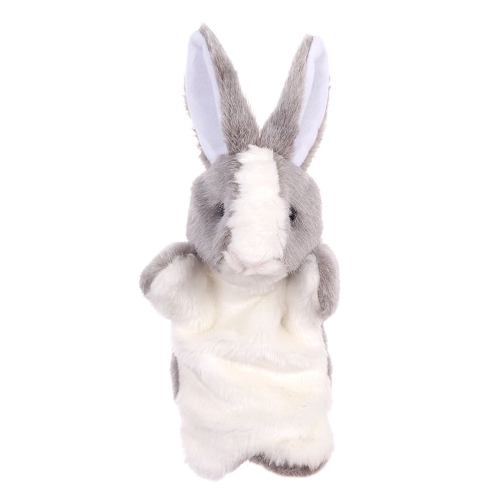 Bunny Hand Puppets 12” Soft Plush Stuffed Animal Rabbit Hand Puppet for