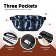 thumbnail image 4 of Naloa Night Scene of Wolves Print Running Belts for Men Women,Running Fanny Pack with 2-Zipper Pockets,Waterproof Waist Pack for Travel Hiking Running Outdoor Sports, 4 of 8